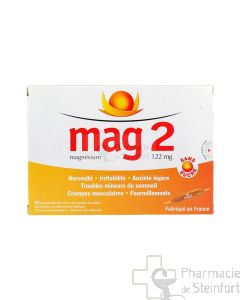 MAG 2 SANS SUCRE 122 MG 30 AMPOULES BUVABLE 10 ML