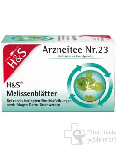 H+S Melissenblätter 20 FILTERBEUTEL N°23