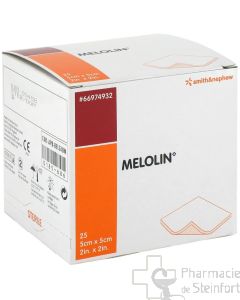 MELOLIN STERILE 5x5 CM 25 KOMPRESSEN