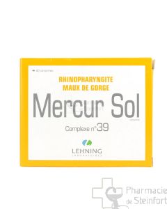 MERCUR SOL RHINOPHARYNGITIS HALSSCHMERZEN KOMPLEX 39 LEHNING 60 TABLETTEN