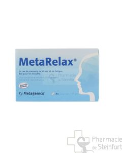 METAGENICS METARELAX NOUVELLE FORMULE STRESS FATIGUE 45 COMPRIMES