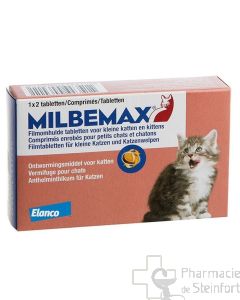 Milbemax kleine katzen -2kg 2 tabletten