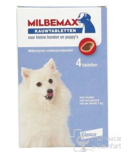 MILBEMAX CHEWY für kleine Hunde und Welpen 4  tabletten