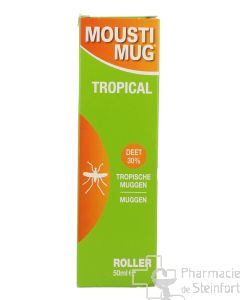 MOUSTIMUG TROPICAL 30 % DEET ROLLER 50 ML