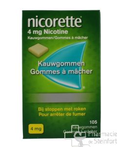 NICORETTE 4 MG 105 GOMMES