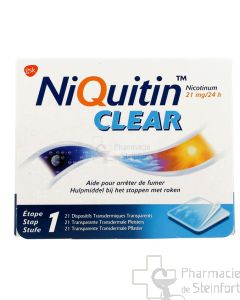 NIQUITIN CLEAR 21 MG 21 PATCH transdermales Pflaster