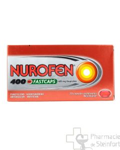 NUROFEN FASTCAPS 400 MG 20 CAPSULES MOLLES