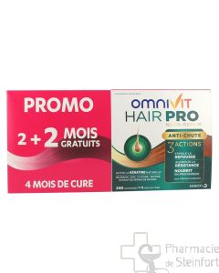 OMNIVIT HAIR PRO NUTRI REPAIR 120+120 Comprimés  2 MOIS GRATIS