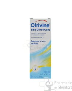 OTRIVINE  OTRIVEN SINE  CONSERVANS NASENSPRAY 0,5 MG/ML 10 ML