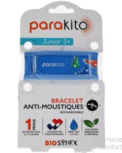 PARAKITO Wiederaufladbares Mückenschutzarmband Junior BASKETS