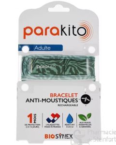 PARAKITO Bracelet Antimoustique Rechargeable Adulte Camouflage