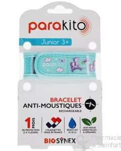 PARAKITO Bracelet Antimoustique Rechargeable Junior Licorne