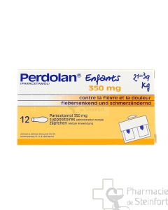 PERDOLAN ENFANT 350 MG 12 SUPPOSITOIRES        