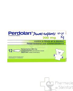 PERDOLAN JEUNE ENFANT 200 MG 12 SUPPOSITOIRES