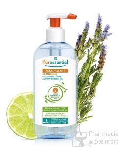 PURESSENTIEL GEL ANTI BACTERIEN ANTI VIRUS HYDRO-ALCOOLIQUE AUX 3 HUILES ESSENTIELLES 250 ML