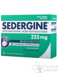 SEDERGINE 325 MG 2x10 BRAUSETABLETTEN