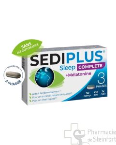 Sediplus Sleep Complete Mélatonine 30 Comprimés