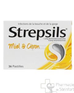 STREPSILS MIEL CITRON 36 PASTILLES