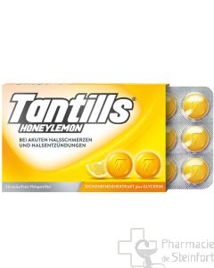 TANTILLS Maux de Gorge MIEL CITRON 24 PASTILLES