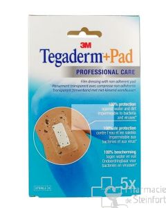 Tegaderm + Pad 5 x 7 cm 5 Transparente Pflaster