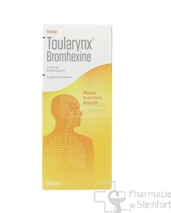 TOULARYNX BROMHEXINE 5mg/5ml FRAMBOISE SANS SUCRE SIROP 180 ML
