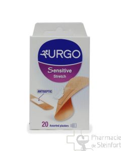 URGO SENSITIVE-STRETCH 20x72mm+20x40mm  20 PANSEMENTS