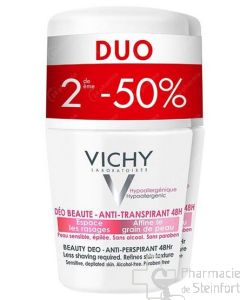 VICHY DEO BEAUTY ANTI-TRANSPIRANT ANTI-REPOUSSE ROLL-ON DUO 2x50ML