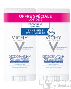 Vichy Deo 24H ohne Aluminiumsalze Stick Duo 2 x 40 ml