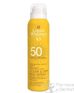 WIDMER SUN CLEAR & DRY SPRAY 50 NON PARFUME 200ML