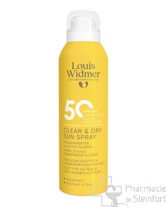 Widmer Sun Clear & Dry Spray 50 parfumé 200 ml