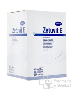 ZETUVIT E 10x10 CM 25 sterile Kompressen