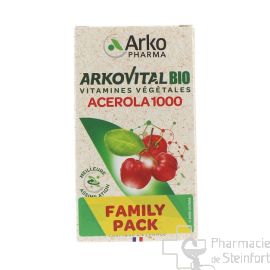 ARKOVITAL ACEROLA VITAMIN C IMMUNITÄT ENERGIE 1000 BIO 30 TABLETTEN DUOPACK