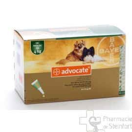 ADVOCATE SPOT ON Kleine Hunde <4 KG 21x0,4 ML