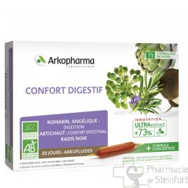 ARKOFLUIDE CONFORT DIGESTIF BIO 20 AMPOULES