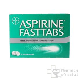 ASPIRINE FASTTAPS 500 MG 20 COMPRIMES