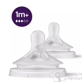 AVENT NATURAL 3.0 tétine 1 MOIS+ - 3 TROUS