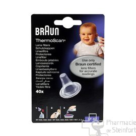 THERMOMETER THERMOSCAN BRAUN KAPPEN LF40 40 STÜCK
