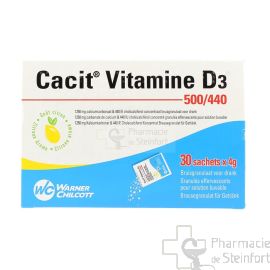 CACIT VIT D3 500 MG/440 U GRANULES 30 SACHETS