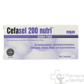 CEFASEL 200 NUTRI SELEN 100 TABLETTES