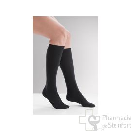 CHAUSSETTES DE CONTENTION (FEMME) VENOFLEX FAST® COTON CLASSE 2 Taille1 Long NOIR