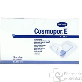 COSMOPOR E PANSEMENT COUVRANT ADHESIF STERILE 15 X 8 CM 25 PANSEMENTS  