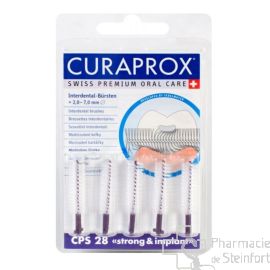 CURAPROX CPS 28 STRONG & IMPLANT Brosses Interdentaires VIOLET