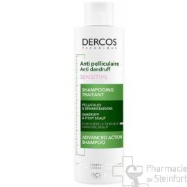 DERCOS ANTIPELLICULAIRE SHAMPOOING TRAITANT SENSITIVE 200 ML