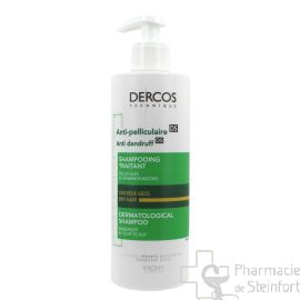 DERCOS ANTIPELLICULAIRE SHAMPOOING CHEVEUX SECS 390 ML