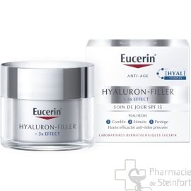 EUCERIN HYALURON FILLER X3 CREME  JOUR SPF15 PEAU SECHE 50ML