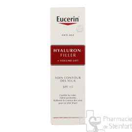 EUCERIN HYALURON-FILLER + VOLUME-LIFT Soin Contour des Yeux SPF15  15ml