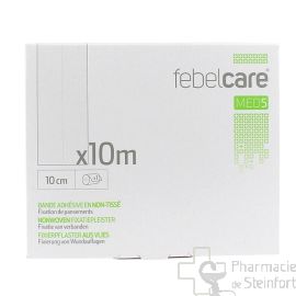 FEBELCARE MED 5 BANDE ADHESIVE NON-TISSE 10CMx 10M  1 rouleau