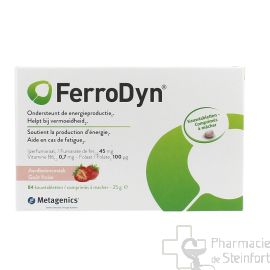 FERRODYN Erdbeergeschmack 84 Kautabletten
