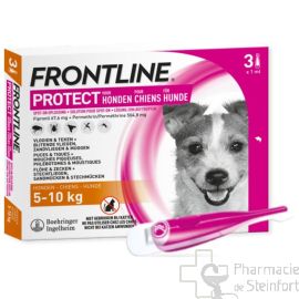 FRONTLINE PROTECT SPOT ON CHIEN 5-10 KG  S 3PIPETTES