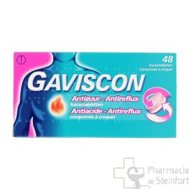 GAVISCON ANTIACIDE-ANTIREFLUX 48 COMPRIMES